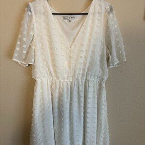 White Texture Dress